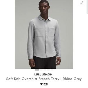 lululemon athletica Men's Soft Knit Overshirt - Rhino Gray